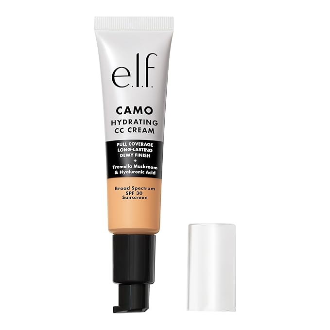 e.l.f. Hydrating Camo CC Cream, SPF 30, Color Correcting Full Coverage Foundation For A Dewy Finish, Vegan & Cruelty-Free, Light 250 W-VivaGrace Women