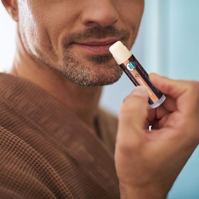 USDA Organic Lip Balm 4-Pack by Earth's Daughter - Creamy Coconut Flavor, Beeswax, Coconut Oil, Vitamin E - Best Lip Repair Chapstick for Dry Cracked Lips-VivaGrace Women