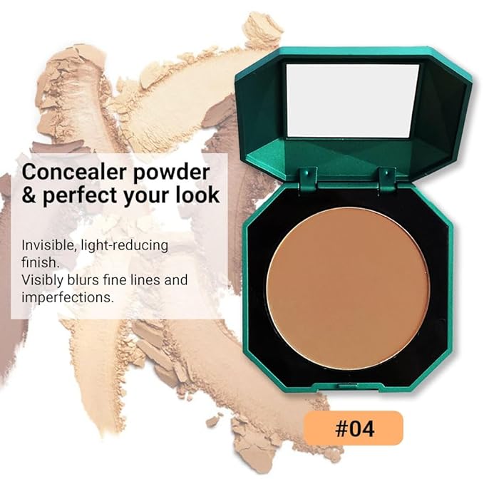 Pressed Matte Face Powder Makeup & Setting Powder for Poreless Wrinkle Blurring Contour Concealer Finishing,Lightweight,High Coverage,Shine Control, N.W 10g (04)-VivaGrace Women