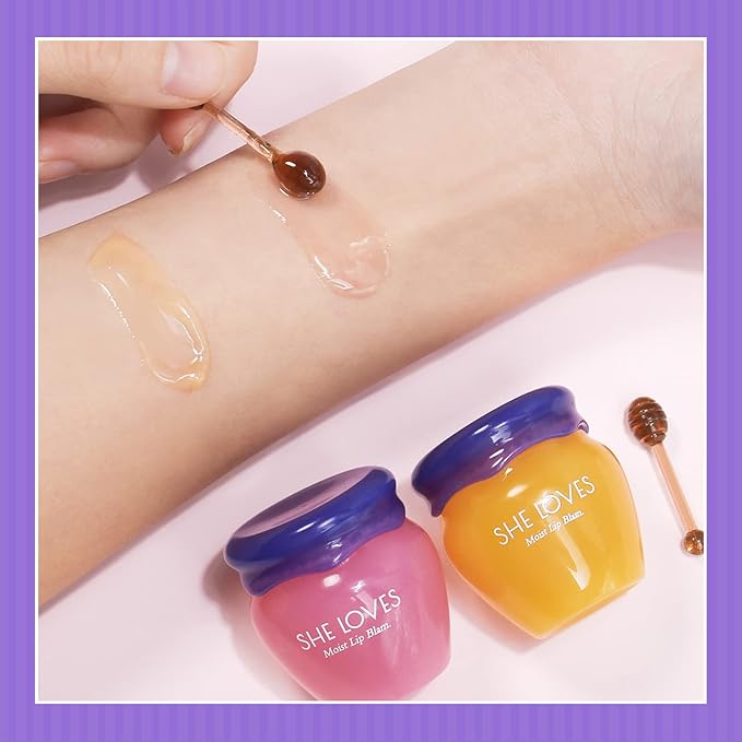 Honey Lip Mask with Stick, Day & Night Repair Deep Moisture and Fade Lip Lines, Vitamin E & Beeswax Essence Natural Lip Enhancer Care Sleeping Lip Mask (Honey for Day Use)-VivaGrace Women