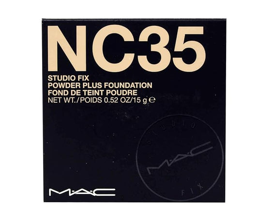 MAC Studio Fix Powder Plus Foundation NC35 for Women, 0.52 Ounce (Studio Fix NC35)-VivaGrace Women