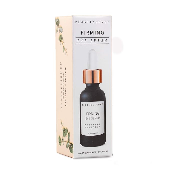 Pearlessence Firming Eye Serum with Caffeine + Peptide – Rejuvenates Puffy Eyes & Reduces Under Eye Bags | Made in USA & Cruelty Free (1oz)-VivaGrace Women
