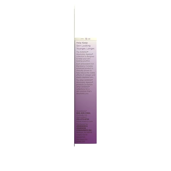 Aveeno Absolutely Ageless 3-in-1 Anti-Wrinkle Eye Cream for Fine Lines & Wrinkles, Crows Feet, & Under-Eye Puffiness, Antioxidant Blackberry Complex, Hypoallergenic, Non-Greasy, 0.5 oz-VivaGrace Women