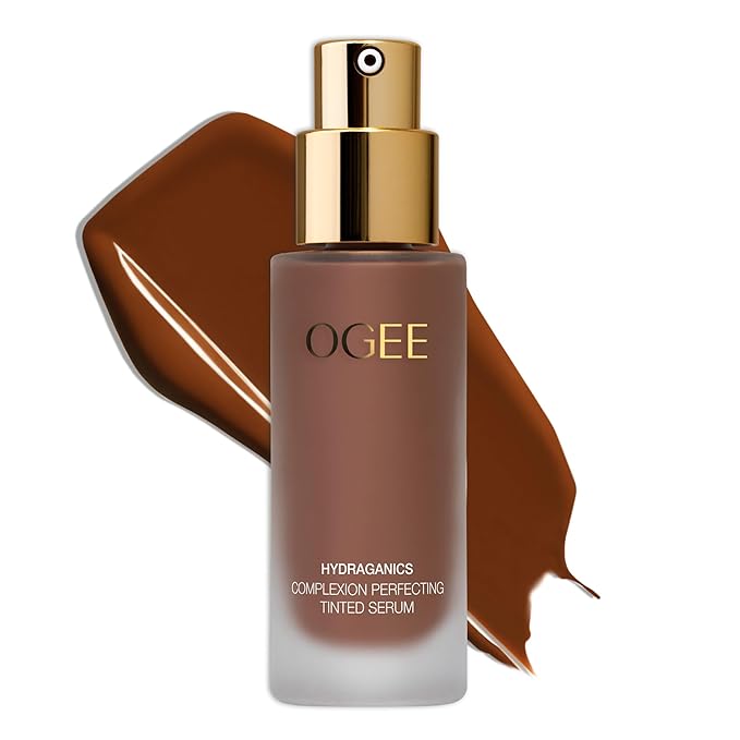 Ogee Complexion Perfecting Liquid Foundation - Lightweight Tinted Moisturizer For Face (Acacia 12.25C - Deep, Red Undertones) - with Vitamin C & Jojoba Oil - Certified Organic & Made in USA-VivaGrace Women