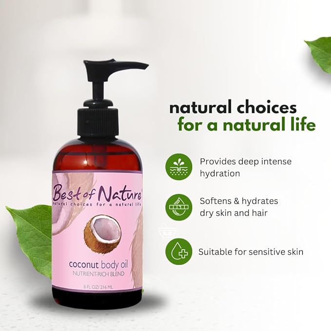 Best of Nature 100% Pure Fractionated Coconut Oil - Liquid MCT Massage & Body Oil, Unscented Moisturizer for Hair, Skin, Face, Aromatherapy Carrier for Essential Oils, 5 Gallon Pail (640 fl oz)-VivaGrace Women