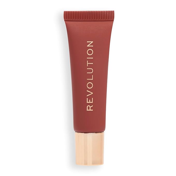 Revolution Beauty, Juicy Peptide Lip Balm, Hydrating & Plumping Lip Balm with Sheer Color, Infused with Vitamin E & Peptides, Nude Latte, 0.27 Fl. Oz-VivaGrace Women