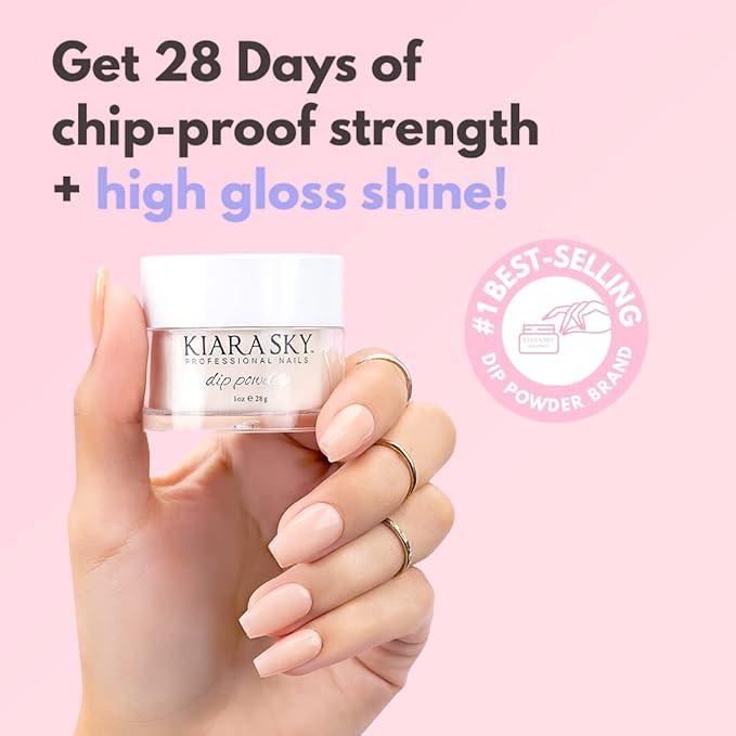 Kiara Sky Long Lasting Nail Dip Powder Pink Tones 1 oz, Flower Child-VivaGrace Women