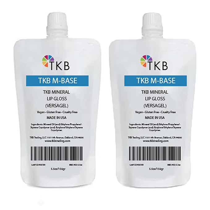 TKB Mineral Lip Gloss (M-Base) | Clear Versagel Base for DIY Lip Gloss, Made in USA (11 oz (2 of 5.5 oz bag))-VivaGrace Women