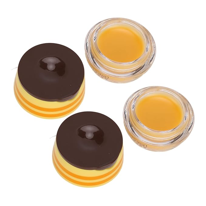 2pcs Honey Lip Balm, Lip Hydrating Prevention Dry and Cracked Lip Scrubs Exfoliator, Day and Night Repair Lip Sleeping Masks Honey Lip Balm-VivaGrace Women