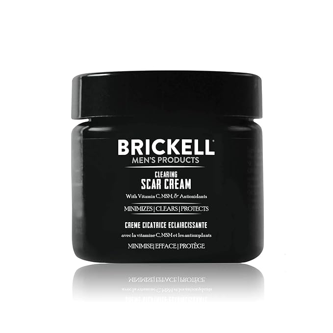 Brickell Men's Clearing Scar Cream for Men, Natural and Organic Scar Clearing Cream to Reduce the Appearance of Scars and Even Skin Pigmentation, 2 Ounces, Scented-VivaGrace Women