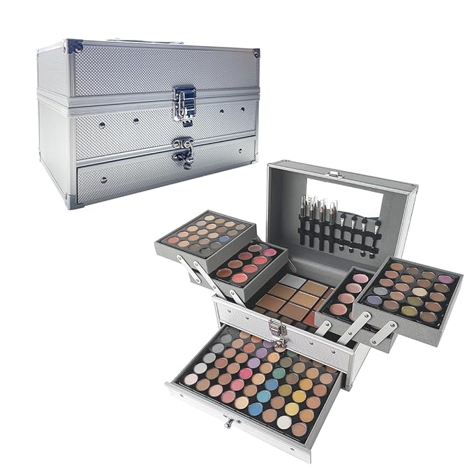 VERONNI 132 Colors All In One Makeup Palette For Women, Eyeshadow Makeup Palette Set, Professional Full Eye Makeup Kit Lipstick Concealer Contour Face Makeup Cosmetics Kit (132 colors)-VivaGrace Women