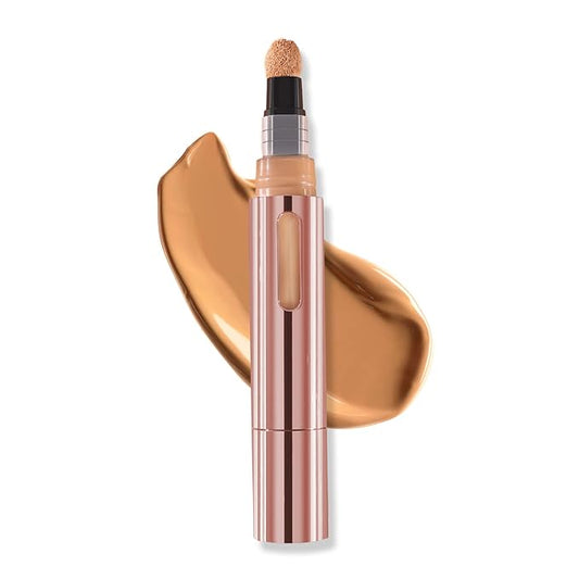 Mally Beauty - The Plush Pen Brightening Concealer Stick - Tan - Hydrating Turmeric, Vitamin E, and Hyaluronic Acid Infused Formula - Medium Buildable Coverage with a Natural, Smooth Finish-VivaGrace Women