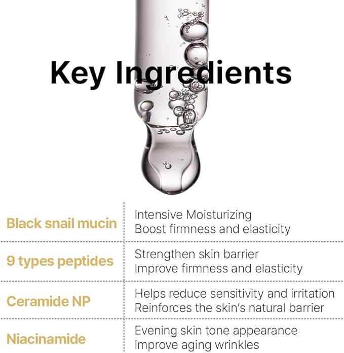 Farmstay Black Snail & Peptide 9 Perfect Toner, Snail Mucin Toner for Elastic & Glow Skin, Moisturizing & Anti-Aging, Smooths & Refine Skin Texutre, Korean Skin Care, for Women & Men, 4.05 Fl. Oz-VivaGrace Women