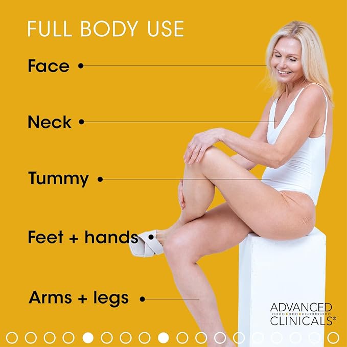 Advanced Clinicals Retinol Cream + Hyaluronic Acid Lotion Face & Body Skin Care. Anti Aging Dry Skin Rescue Creams Reduce Appearance Of Wrinkles, Fine Lines, & Sagging Skin, 16 Oz (Pack of 2)-VivaGrace Women