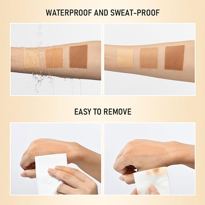 118ml Airbrush Legs, Leg Makeup Lotion, Body Makeup, Waterproof Long Lasting Full Coverage Lightweight Leg Body Cosmetic for Wedding (1#)-VivaGrace Women