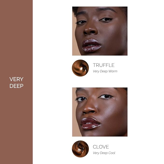 OFIR Skin Satin Medium Coverage Foundation | Buildable, Non-Creasing Finish | Vegan, Cruelty-Free, Paraben-Free Makeup | Blue Light Protection | 1 FL OZ (Truffle - Very Deep Cool)-VivaGrace Women