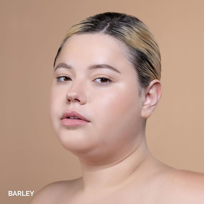 OFIR Skin Satin Medium Coverage Foundation | Lightweight Foundation Makeup with Vegan Formula | Blue Light Protection & Non-Creasing for Long-Lasting Wear | 1 FL OZ (Barley - Light Cool)-VivaGrace Women