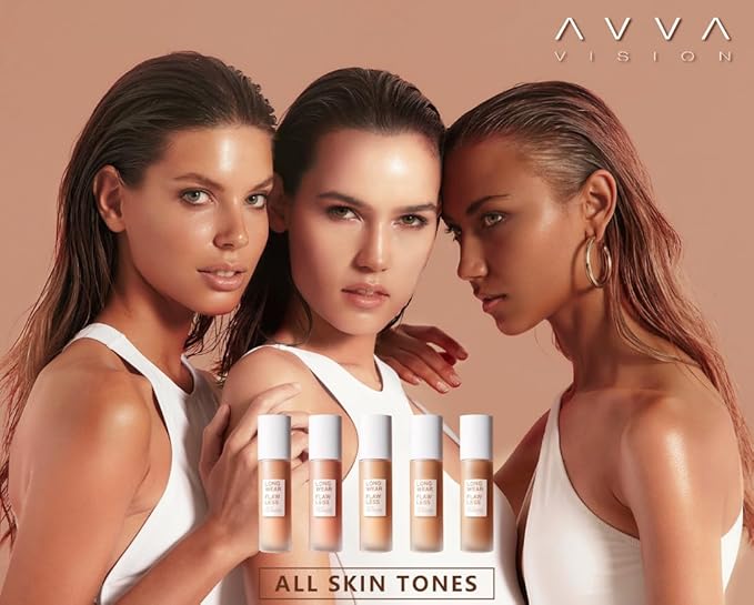 Liquid Foundation Makeup Natural True Skin Tone Full Coverage Concealer Flawless Complexion Blendable Longwear, 101, 1 fl. oz.-VivaGrace Women