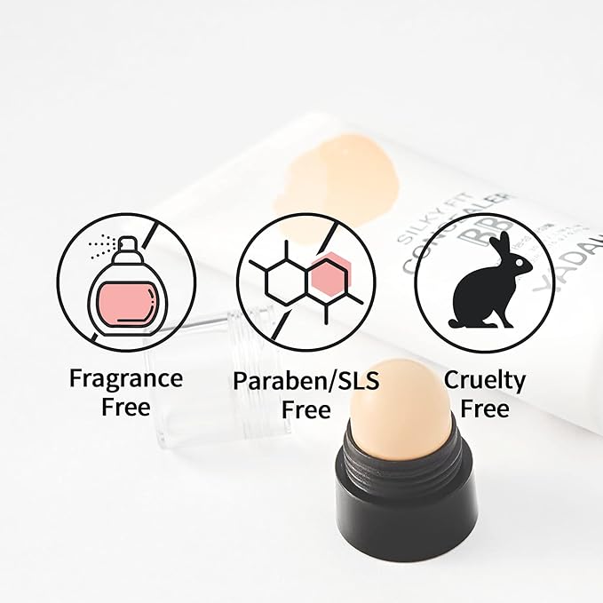 YADAH Silky Fit Concealer BB Cream (23 Natural Beige, 1.18fl oz) - 2-in-1 Korean Makeup for Flawless Skin, Tinted Moisturizer for Blemish Cover. Long-Lasting, All-Day Wear.-VivaGrace Women