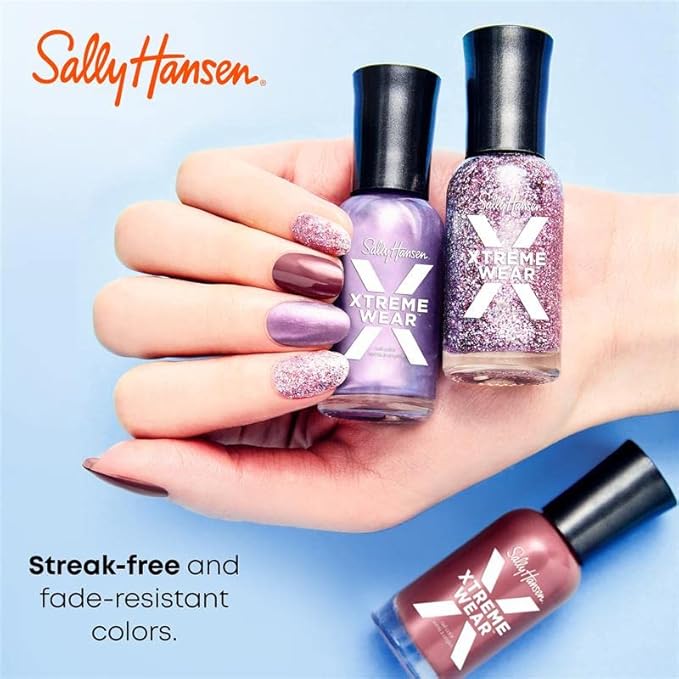 Sally Hansen Xtreme Wear Nail Polish, Streak-Free, Shiny Finish, Long-Lasting Nail Color, Jazzy Jade, 0.4 fl oz