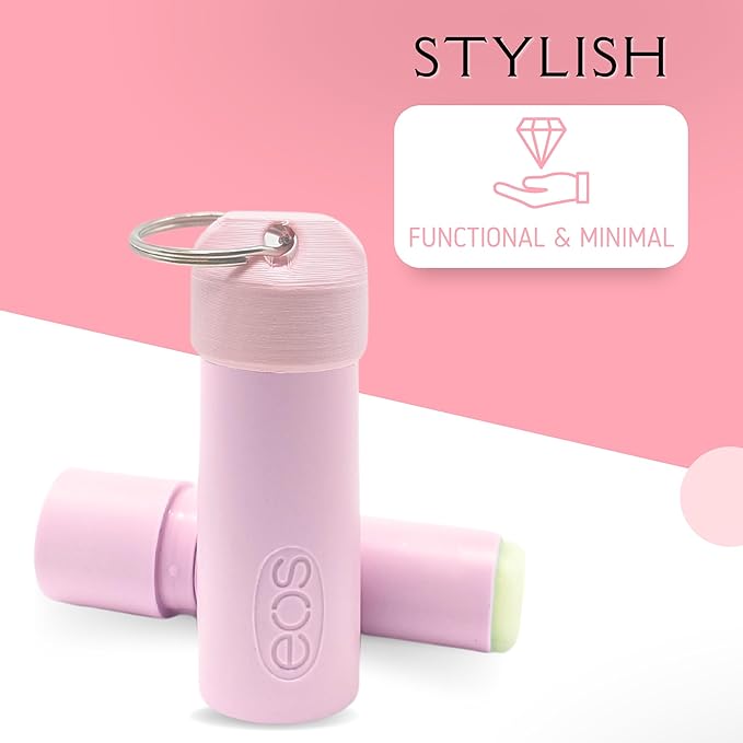 Keychain Holder EOS Lip Balm Stick (Keychain Only) - Travel Size Lip Balm Chapstick - Healing Stick - Made in USA-VivaGrace Women