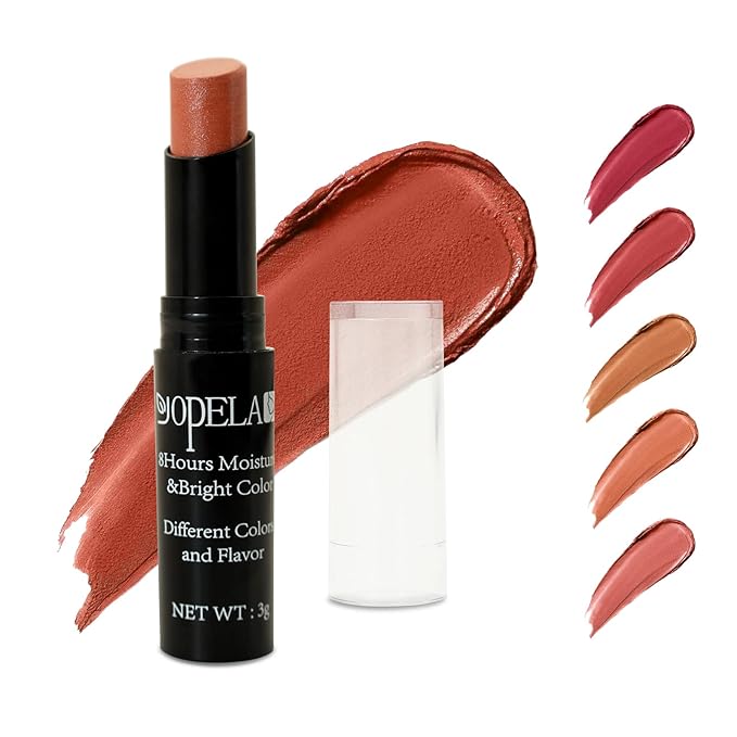 5 Pack Tinted Lip Balm Stocking Stuffers Tinted Chapstick - Moisturizing Lips - No petroleum, Chemicals, Gluten, or Phthalat-VivaGrace Women