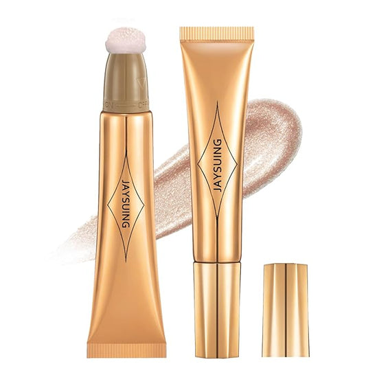 Liquid Blush Beauty Wand, Liquid Blush, Blush stick, Liquid Blush for Cheeks, Contour Beauty Wand, Natural Smooth Creamy Highlight Matte Liquid Blush Stick with Soft Cushion Applicator-VivaGrace Women