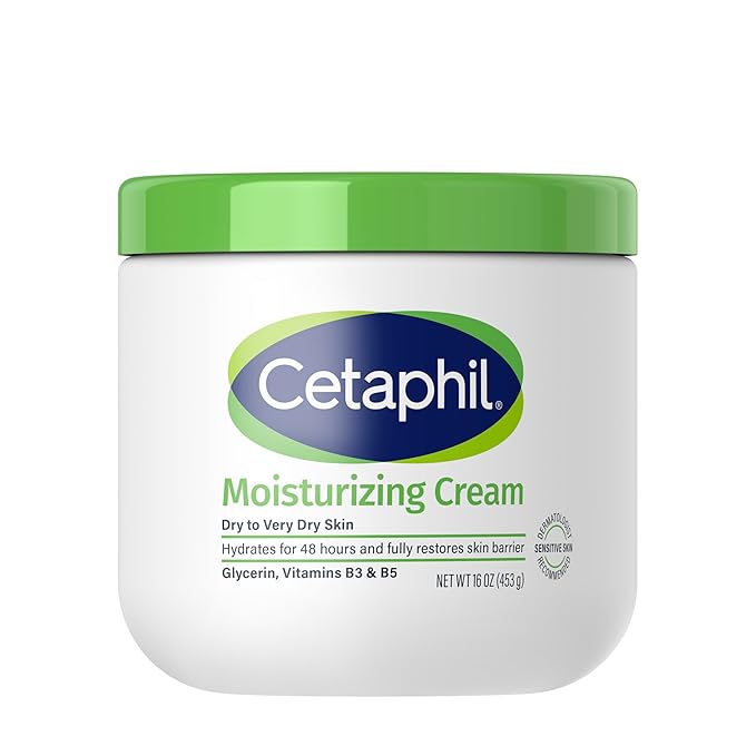 Cetaphil Face & Body Moisturizer, Hydrating Moisturizing Cream for Dry to Very Dry, Sensitive Skin, NEW 16 oz, Fragrance Free, Non-Comedogenic, Non-Greasy-VivaGrace Women