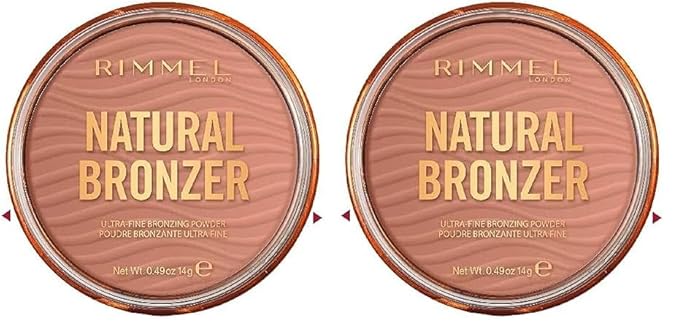 Rimmel London Natural - 021 Sun Light - Bronzer, Matte Finish, 0.49oz (Pack of 2)-VivaGrace Women
