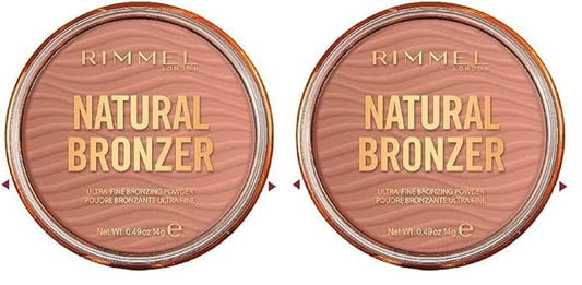 Rimmel London Natural - 021 Sun Light - Bronzer, Matte Finish, 0.49oz (Pack of 2)-VivaGrace Women