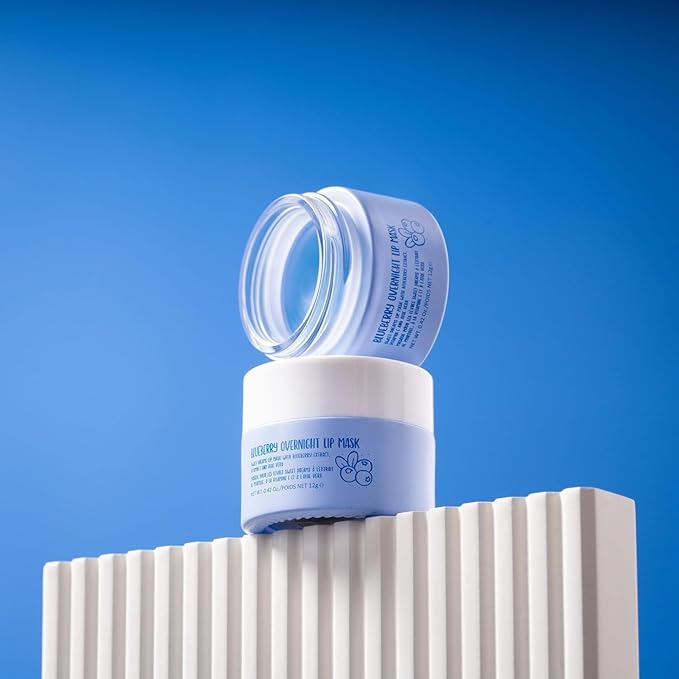 W7 Super Sweet Dreams Blueberry Lip Mask - Vitamin E, Aloe Vera and Grape Seed Oil - For Hydrated, Full Looking & Irresistible Lips - 0.67 Fl Oz-VivaGrace Women