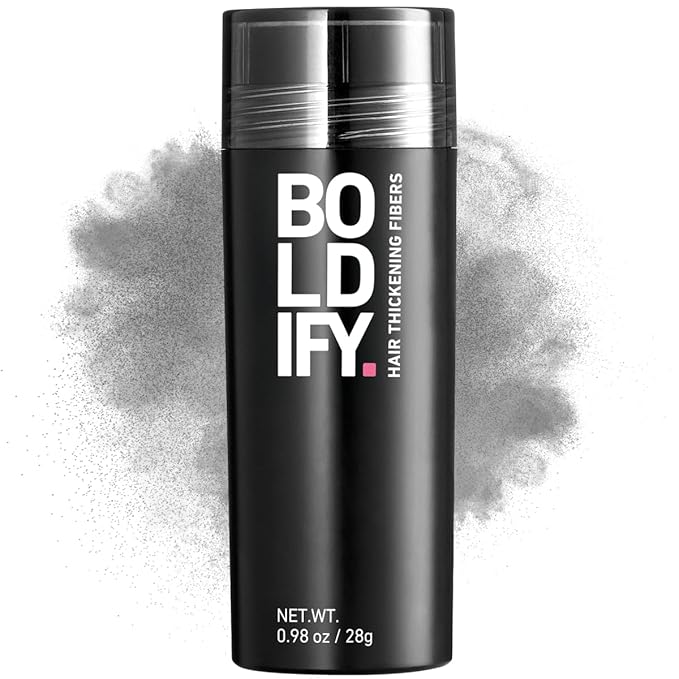 BOLDIFY Hair Fibers (28g) - Fill In Thinning and Fine Hair for an Instantly Fuller, Thicker Look - 14 Shades for Women & Men - Gray-VivaGrace Women