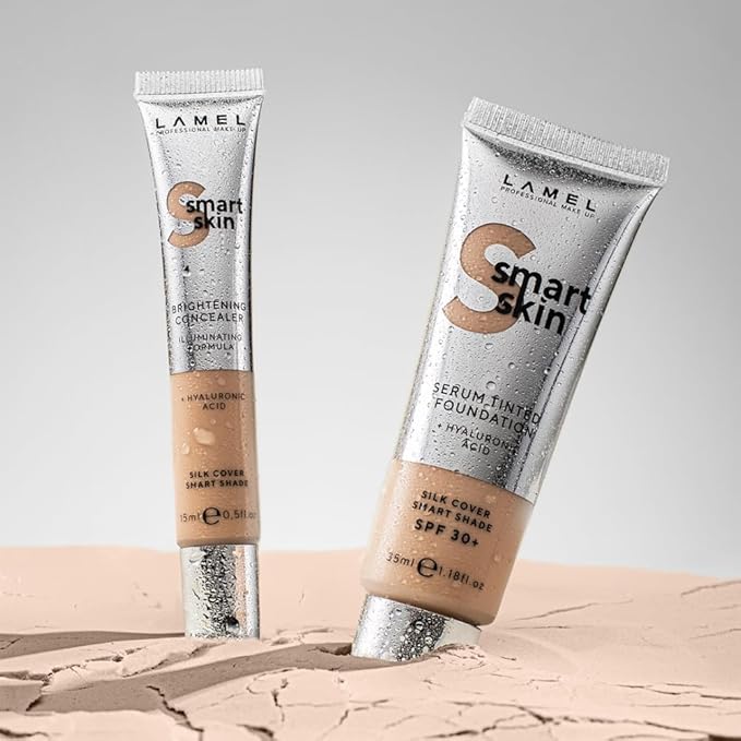 Lamel- Smart Skin Serum Tinted Foundation - 409 Deep Beige | Smoothens skin | Weightless texture| Blurs pores | All-day wear | 35ml-VivaGrace Women