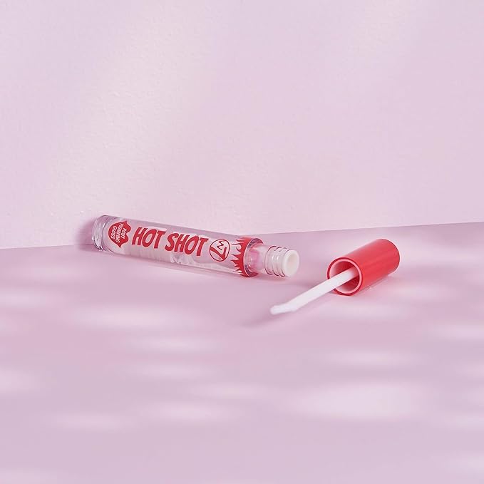 W7 Hot Shot Plumping Gloss - Enhancing Plump Effect For Fuller Lips - Clear, Natural, High Shine Finish-VivaGrace Women