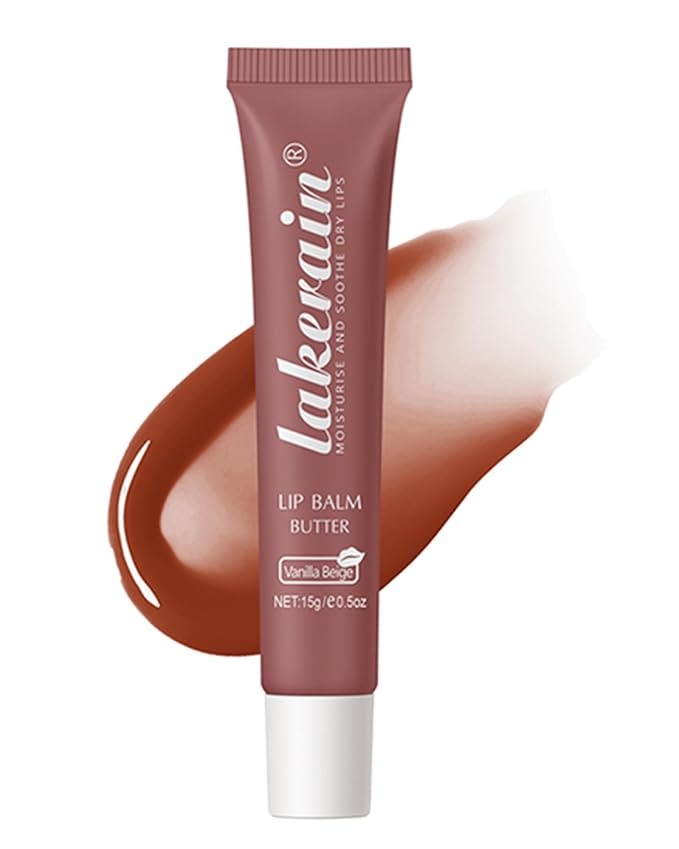 Lip Butter Balm Vanilla Beige, Hydrating Tinted Butter Lip Gloss,Sheer Lipgloss Lip Care Moisturizer,Smooth Lip Treatment,Non-Sticky Jelly Glow Reviver Fat Lip Oil,Women’s Day Makeup Gift for Women-02-VivaGrace Women