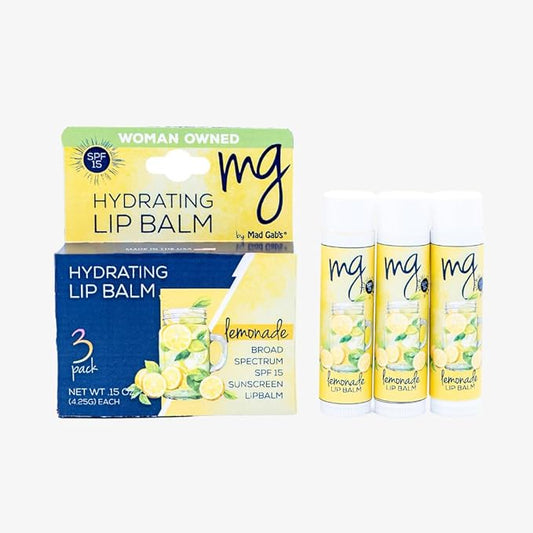 Mad Gab's MG Signature Lemonade Balms with SPF 15 (Pack of 3)-VivaGrace Women