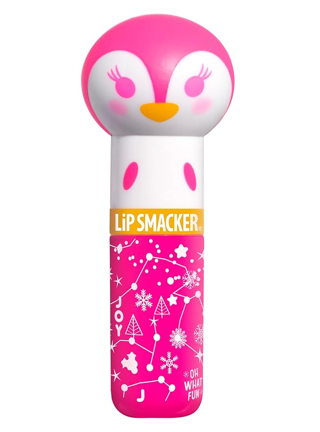 Lip Smacker Lippy Pals Penguin Holiday, Flavored Moisturizing & Smoothing Soft Shine Lip Balm, Hydrating & Protecting Fun Tasty Flavors, Cruelty-Free & Vegan - Gingerbread-VivaGrace Women