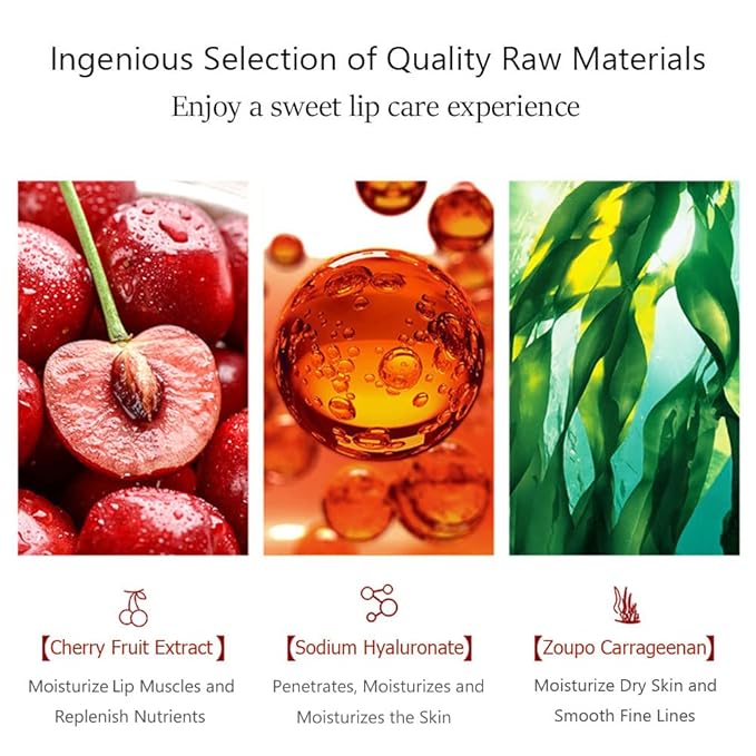 20Pcs Moisturizing Restores Moisture Lip Mask for Dry Lips and Lip Lines Overnight Lip Care, Gel Treatment Plumping Lips Mask (Red)-VivaGrace Women