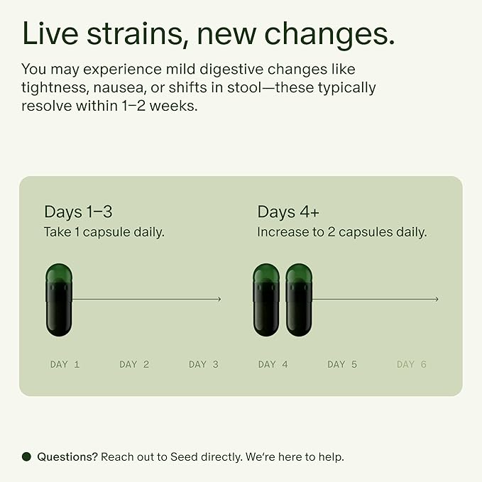 Seed DS-01 Daily Synbiotic - Prebiotic and Probiotic for Women & Men - Digestive Health, Gut Health, Immune Support, Bloating & Constipation Relief - Vegan & Shelf-Stable - 60 Capsules (30-Day Supply)-VivaGrace Women