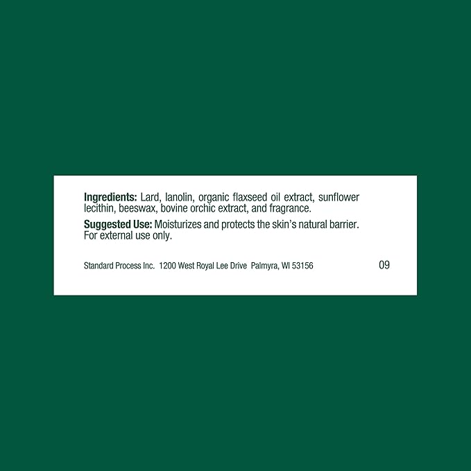 Standard Process USF Ointment - Supports Soft, Healthy Skin - Moisturizing Skin Cream for Dry Hands & Body - 1.8 oz