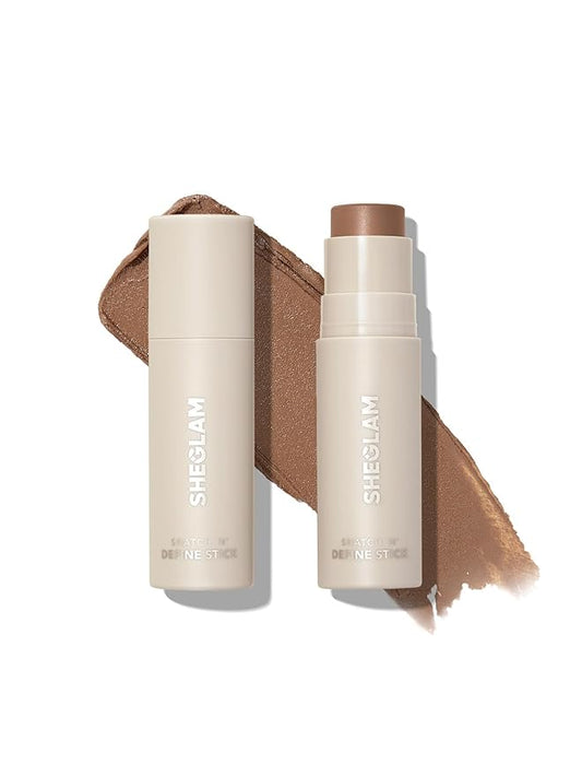 SHEGLAM Snatch 'n' Define Cream Contour Stick Long Lasting Highly Pigmented Sweat Proof Face Bronzer Makeup - Soft Tan-VivaGrace Women