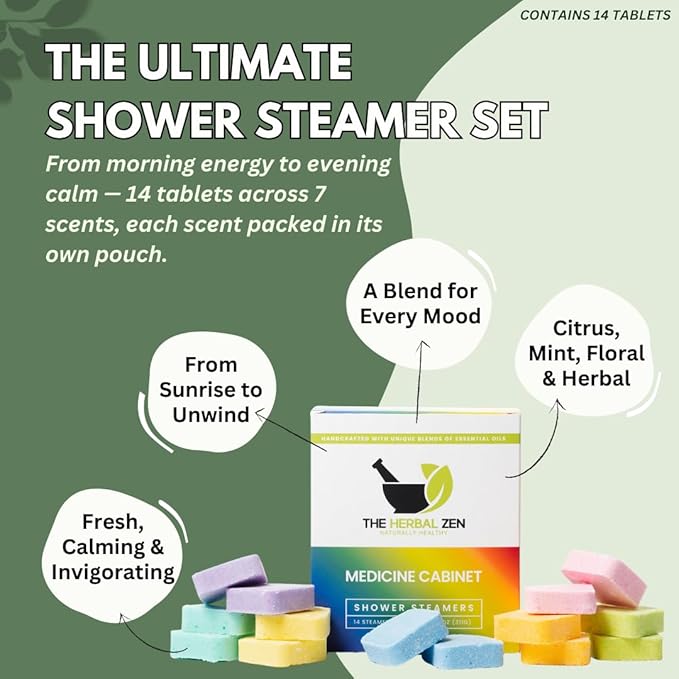 Shower Steamers Aromatherapy Variety Pack - Shower Bombs Made in The USA - Aromatherapy Bath Gifts for Women - Back to School Gift - Shower Tablets Mothers Day Gift-VivaGrace Women