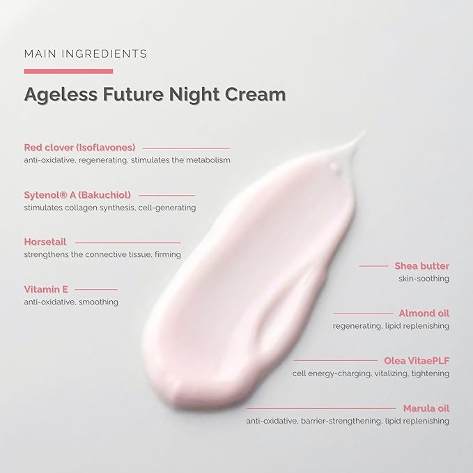 Ageless Future Night Cream (1.7 fl oz) - Skin Improving Anti-Aging Night Care – Regenerating Night Cream - with Vitamin A - Skin Care - Dr. Schrammek-VivaGrace Women
