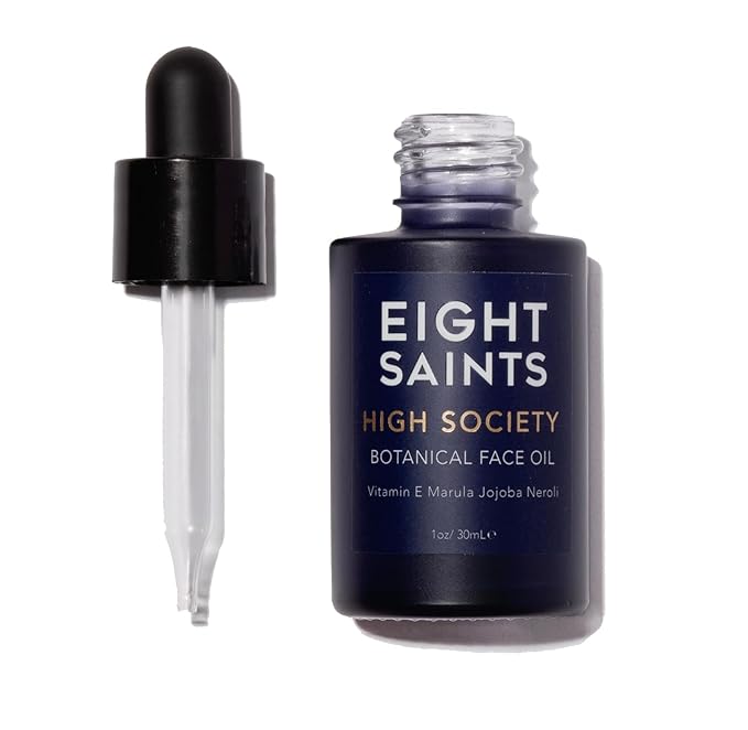 Eight Saints High Society Botanical Face Oil, Natural and Organic Anti Aging Facial Oil with Jojoba, Vitamin E, Marula, and Neroli, 1 Ounce-VivaGrace Women