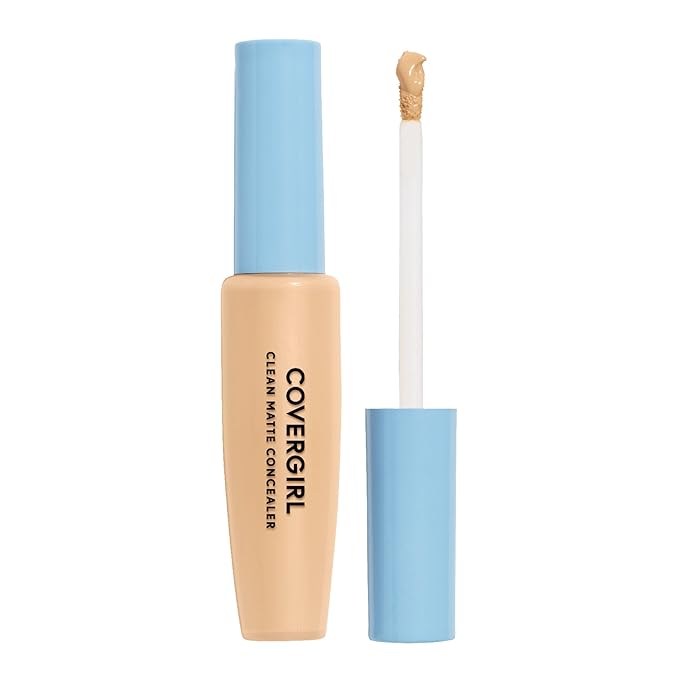 COVERGIRL - Clean Matte Concealer, Oil-Free, Lightweight Formula, Blendable, Natural-Looking Coverage, 100% Cruelty-Free-VivaGrace Women