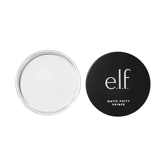 e.l.f., Matte Putty Primer, Skin Perfecting, Lightweight, Oil-free formula, Mattifies, Absorbs Excess Oil, Fills in Pores and Fine Lines, Soft, Matte Finish, All-Day Wear, 0.74 Oz-VivaGrace Women