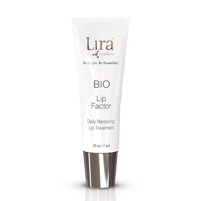Lira Clinical Bio Lip Factor - Lip Balm SPF 15 for Soft, Full, and Supple Lips - Lip Treatment with Peptides, Vitamin C, E, Jojoba Oil, Avocado Oil - Lip Moisturizer for Dry Lips - 0.25 Ounce-VivaGrace Women