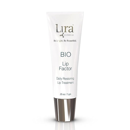 Lira Clinical Bio Lip Factor - Lip Balm SPF 15 for Soft, Full, and Supple Lips - Lip Treatment with Peptides, Vitamin C, E, Jojoba Oil, Avocado Oil - Lip Moisturizer for Dry Lips - 0.25 Ounce-VivaGrace Women