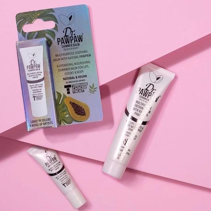 Shimmer, Multi-Purpose Natural No Fragrance Balm for Hydrating Lips, Skin, Hair, Cuticles, Nails & Beauty Finishing (25 ml)-VivaGrace Women