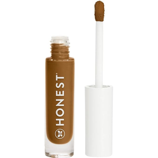 Honest Beauty Fresh Flex Concealer with Niacinamide + Vitamin E + Hyaluronic Acid | Vegan + Cruelty free | Mocha, 0.17 fl oz-VivaGrace Women